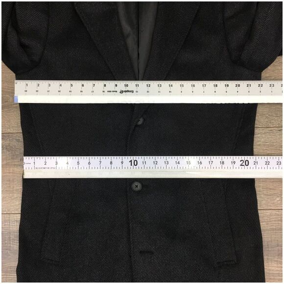EGARA Mens Overcoat‎ Long Coat Jacket Wool Size 40L Sport Casual Blazer - Picture 6 of 12